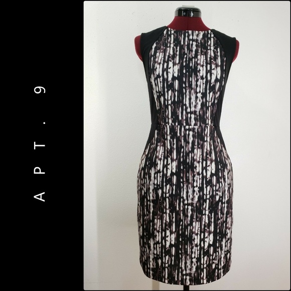 Apt 9 Woman Sleeveless Dress Size Medium Black - Picture 6 of 8